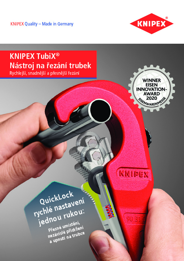 TubiX - nástroj na řezání trubek