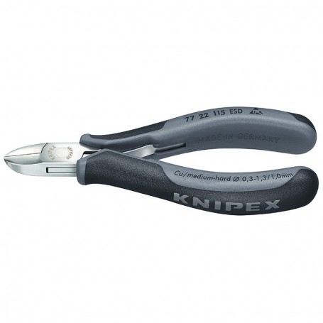 Boční štípačky pro elektroniku - KNIPEX - 7722115ESD